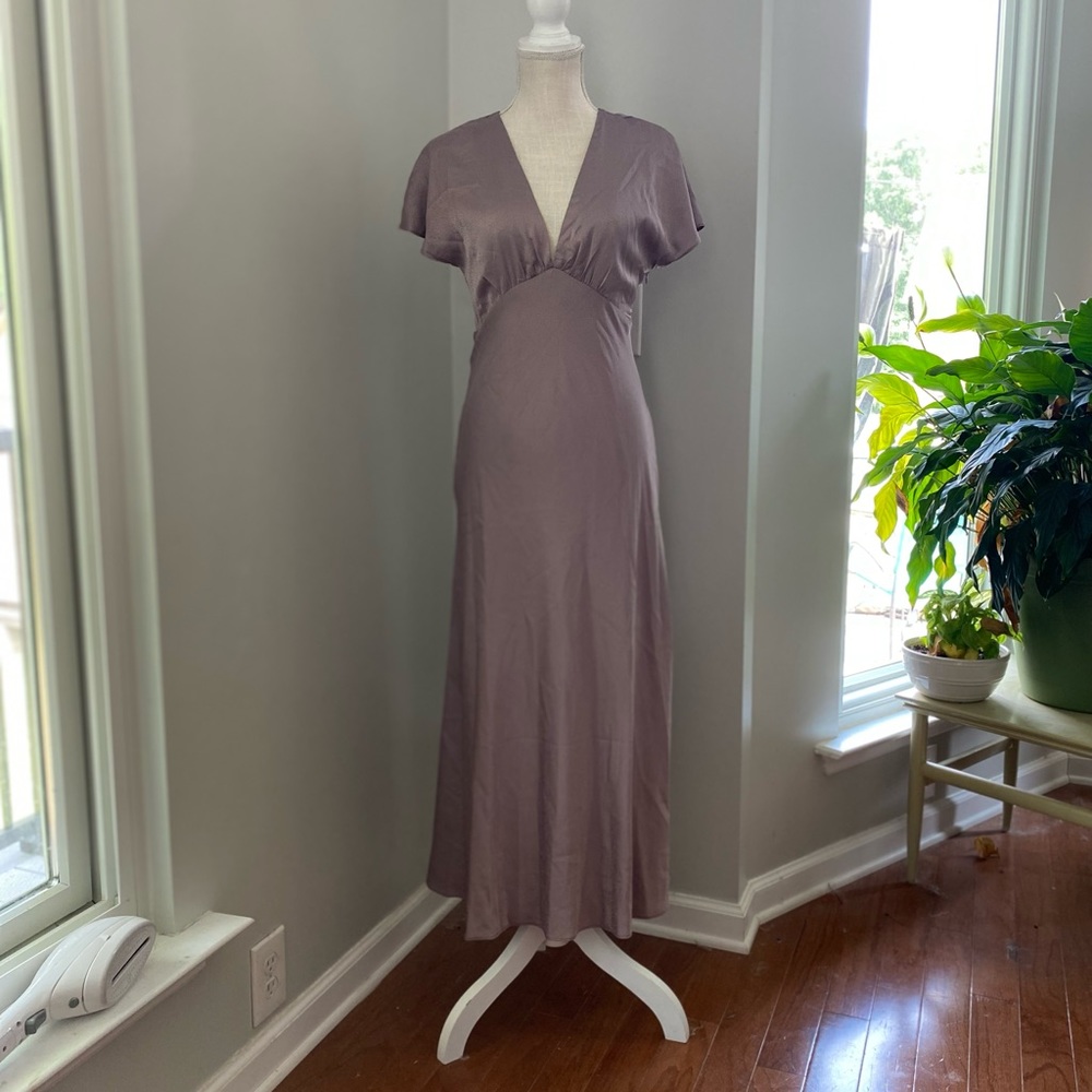 EUC Stelen Cameron Greyed Lavender Bias Cut Dress